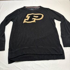 Royce Apparel Three Square Purdue Boilermakers Black Tunic Sweater Womens XL